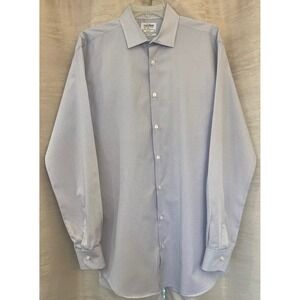 T M Lewin Slim Fit  Shirtmakers Jermyn St London Blue Pattern Cotton  Shirt